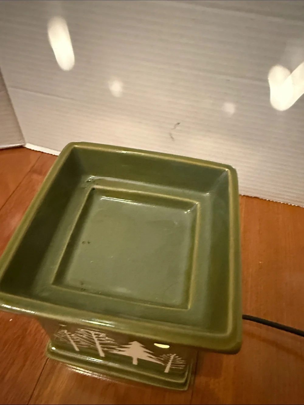 Scentsy Tannenbaum Wax Warmer Holiday Tree Green Full Size works retired